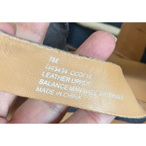 Korks Wendy Cross Strap Studded Platform Heeled Clogs Tan Denim Blue Size 7M - Picture 13 of 13